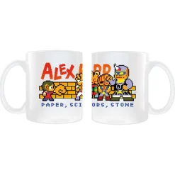 Alex Kidd Paper, Scissors, Stone Mug