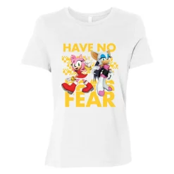 Amy and Rouge Have No Fear Woman's White Tee