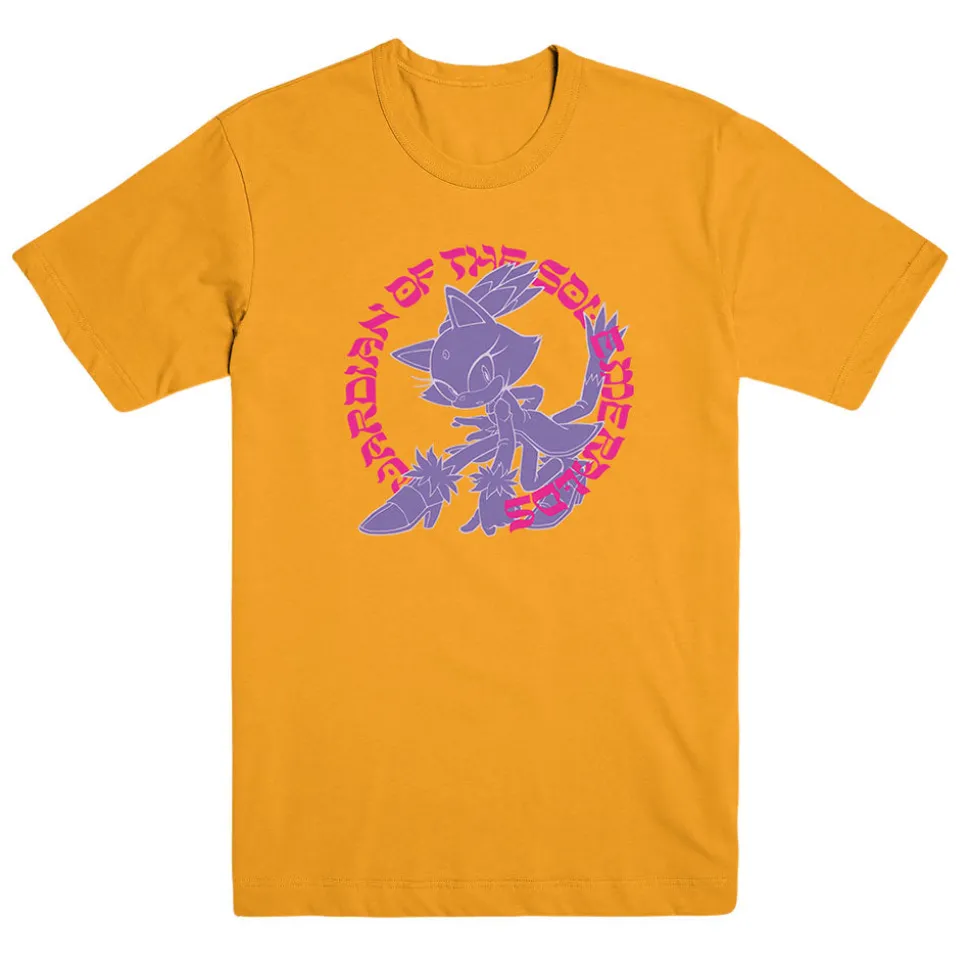 Blaze the Cat Guardian of the Sol Emeralds Yellow Tee