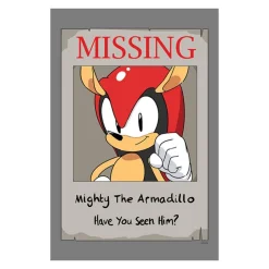 Exclusive Sonic Mania Adventures Missing Mighty Poster