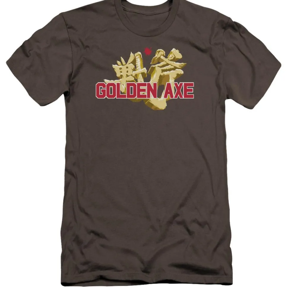 Golden Axe Logo Charcoal Tee