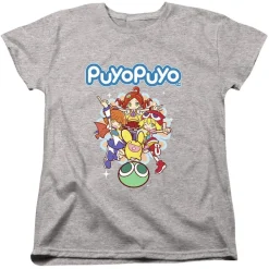 Puyo Puyo Champions Characters Women's Heather Grey Tee