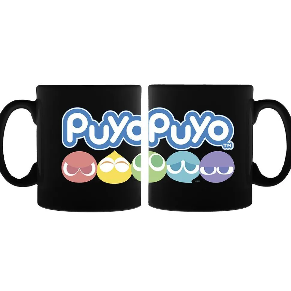 Puyo Puyo Color Logo Black Mug