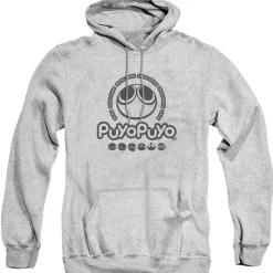Puyo Puyo Logo Heather Grey Hoodie