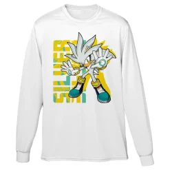 Silver Name White Long Sleeve Tee