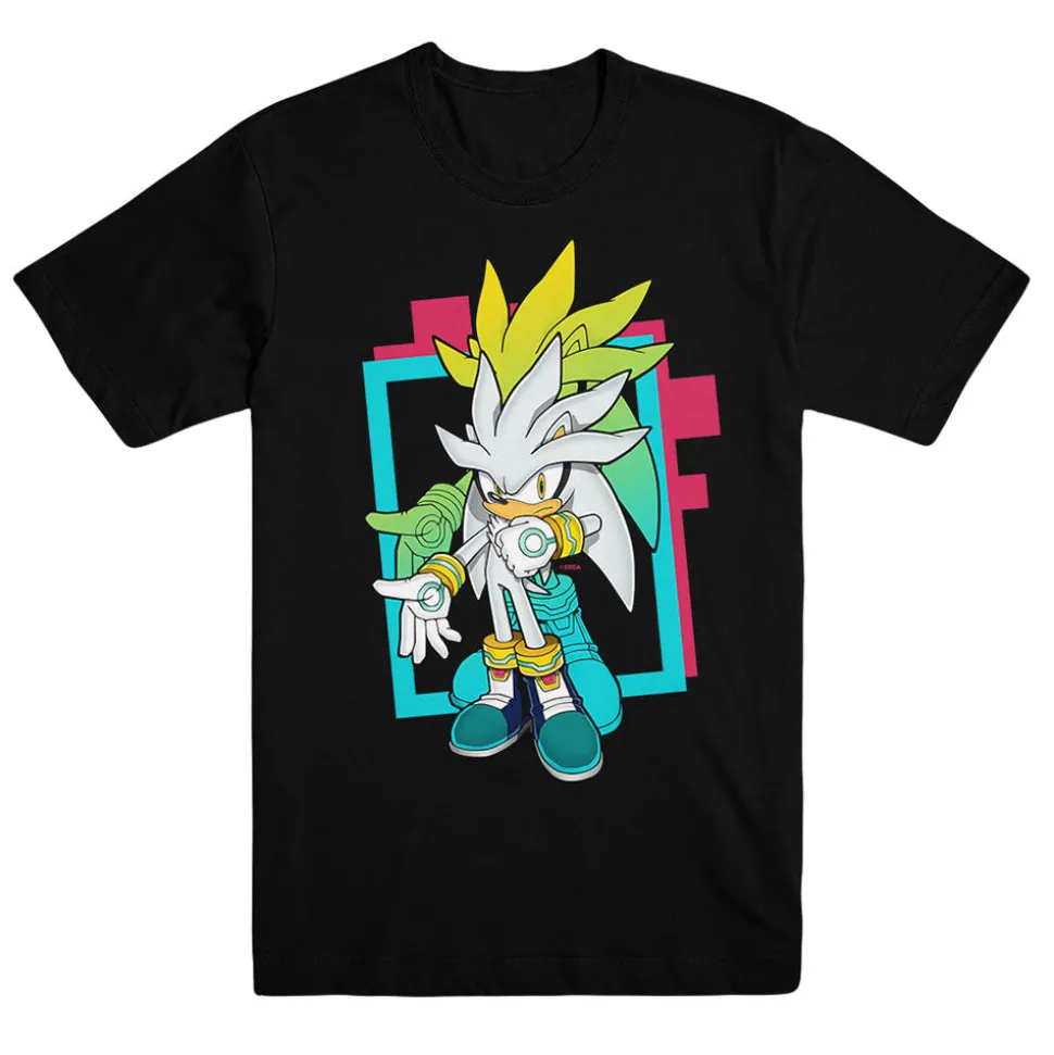 Silver Pose Unisex Black Tee