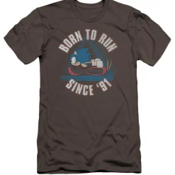 Sonic Born to Run 91 Charcoal Tee