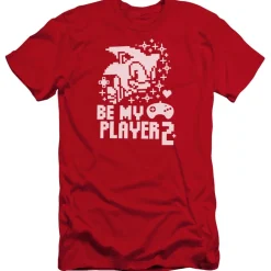 Sonic Classic Be My Player 2 Red Tee