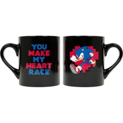 Sonic Classic Heart Race Black Mug