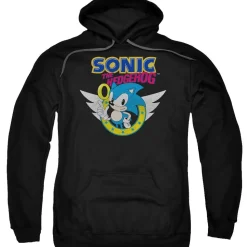 Sonic Rings and Wings Black Hoodie