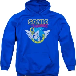 Sonic Rings and Wings Blue Hoodie
