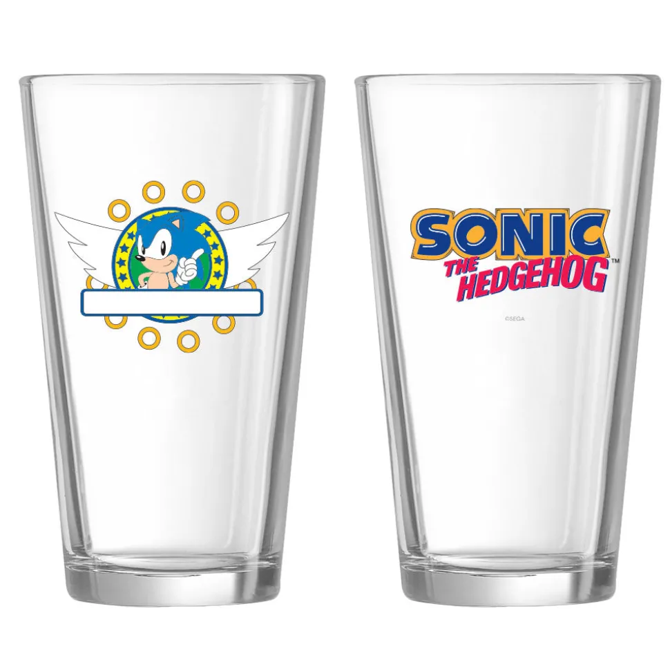 Sonic Rings Personalized Pint Glass