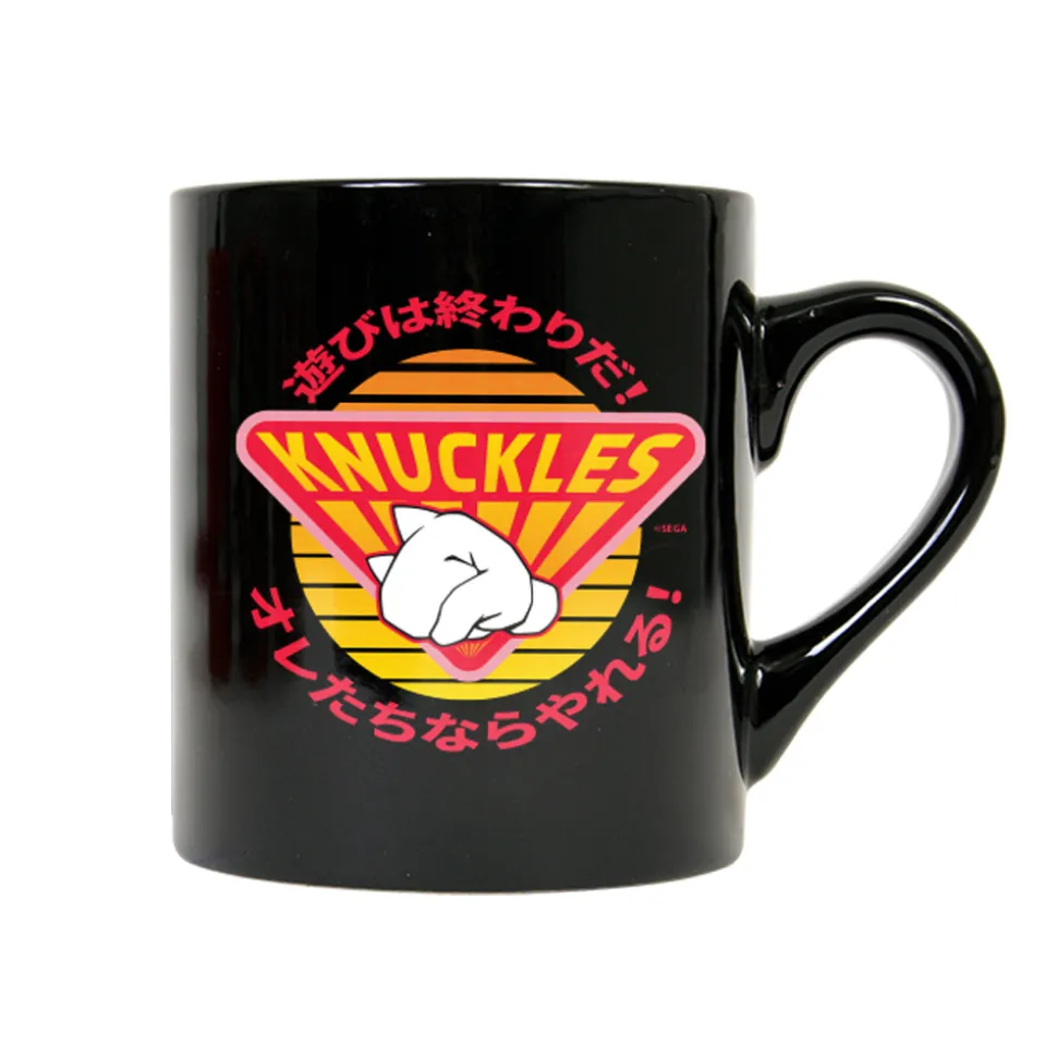 Sonic The Hedgehog Retro Knuckles Black Mug