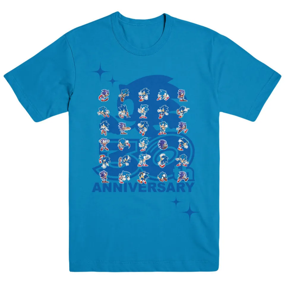 Sonic the Hedgehog 30th Anniversary Pose Blue Tee