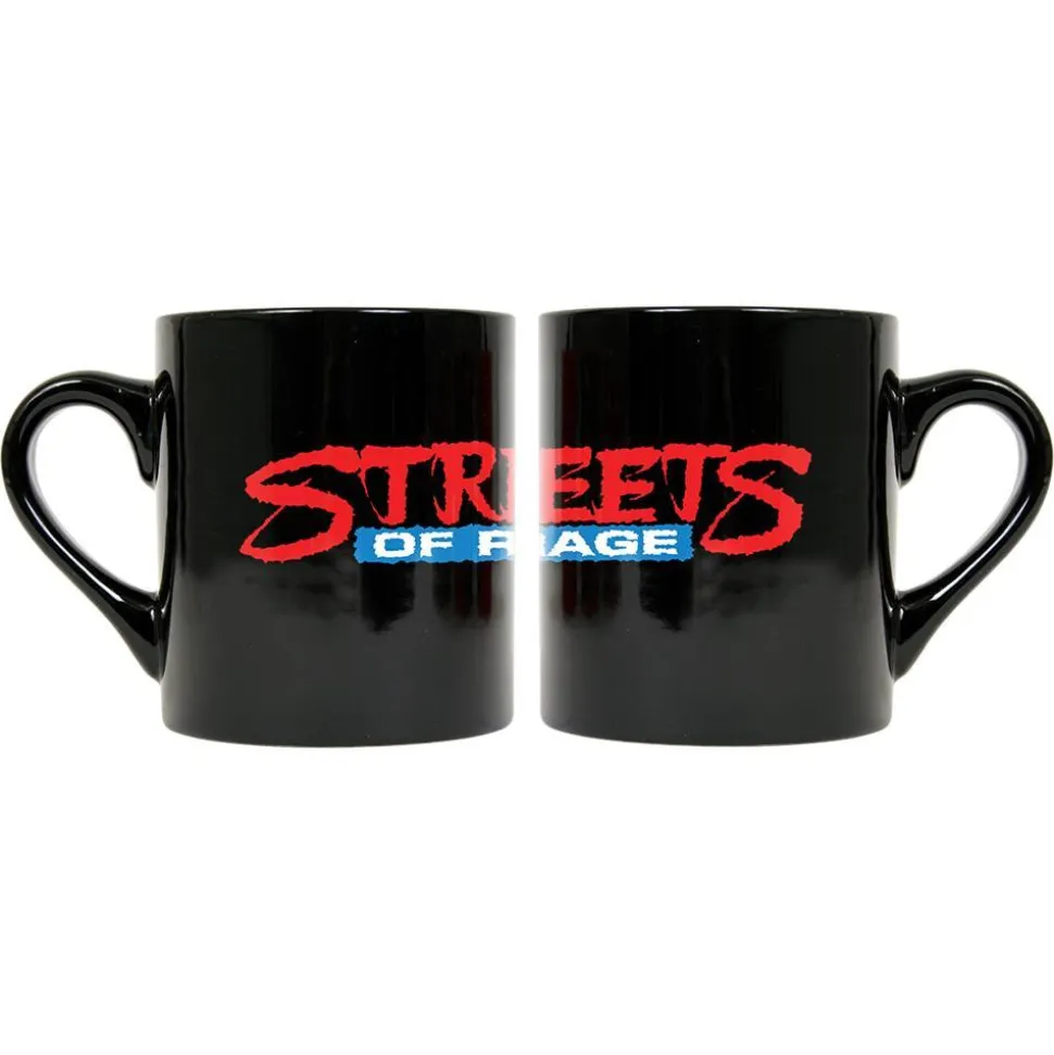 Streets of Rage Logo Black Mug