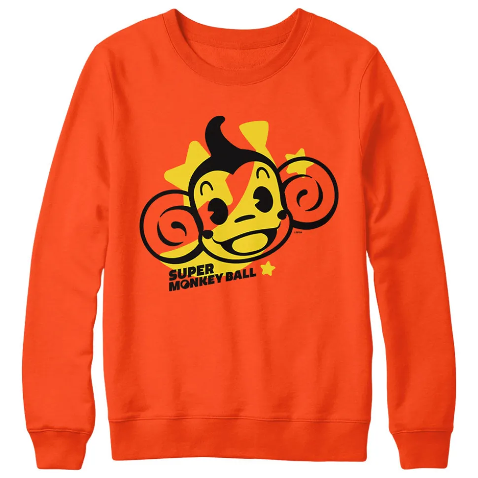 Super Monkey Ball Character Orange Crewneck
