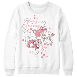Tails Always Loving You White Crewneck