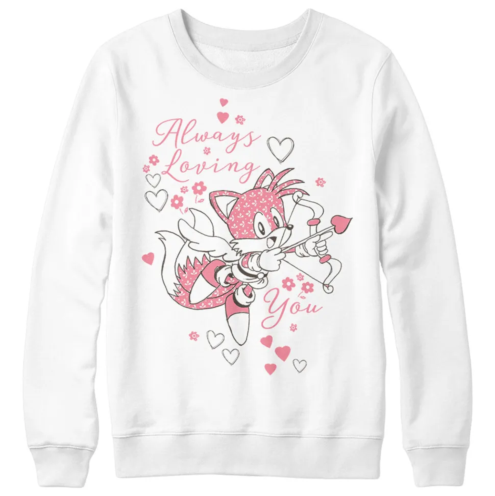 Tails Always Loving You White Crewneck